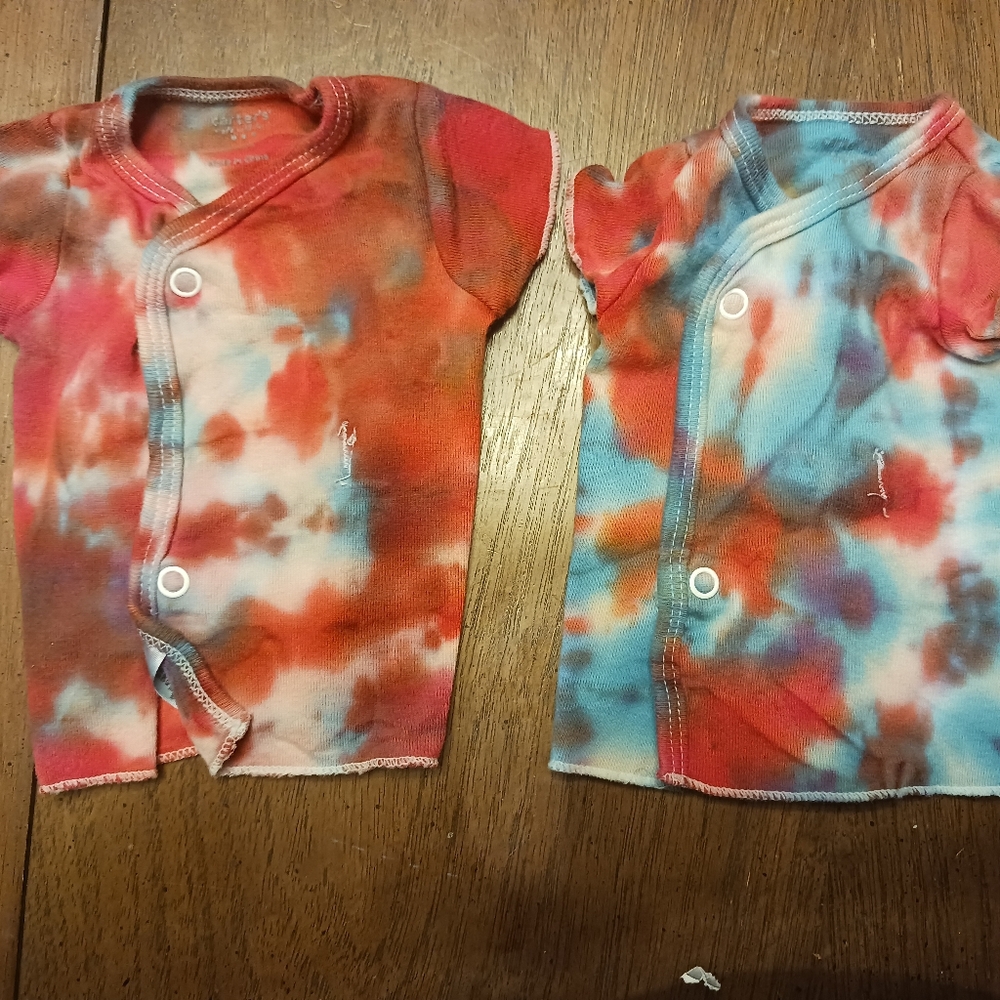 Two pack Red, White, Blue Gerber top